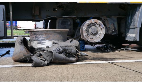 11-041 Olsztynek, mobiler Reifendienst für einen Auflieger mit der Größe 445/65 R22.5