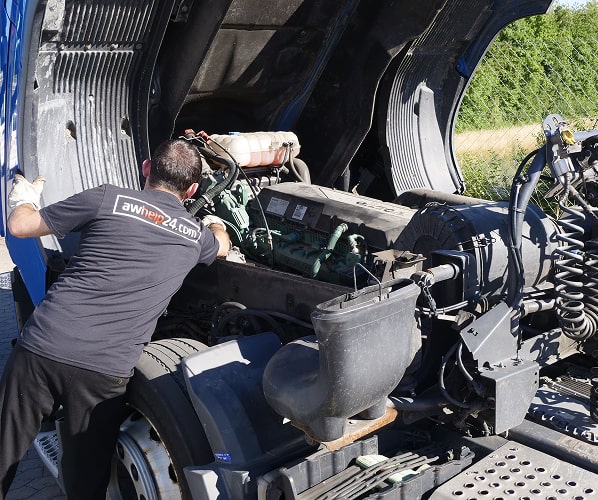 Reparatur und Austausch der LKW-Turbine in Deutschland, Polen, Österreich, Spanien, Italien und Rumänien.